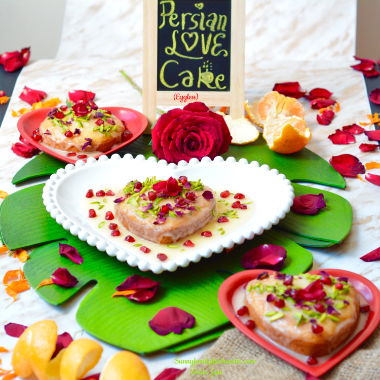 Persian Love Cake (Eggless)
