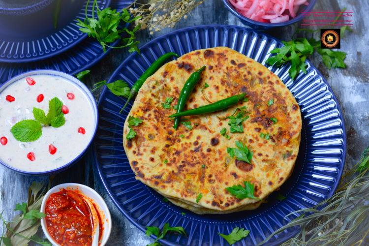 PPP- Paneer Pyaaz Parathas/ Cottage Cheese & Onion Flatbread 