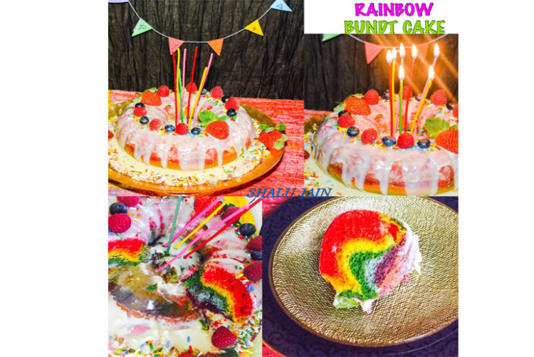RAINBOW BUNDT CAKE